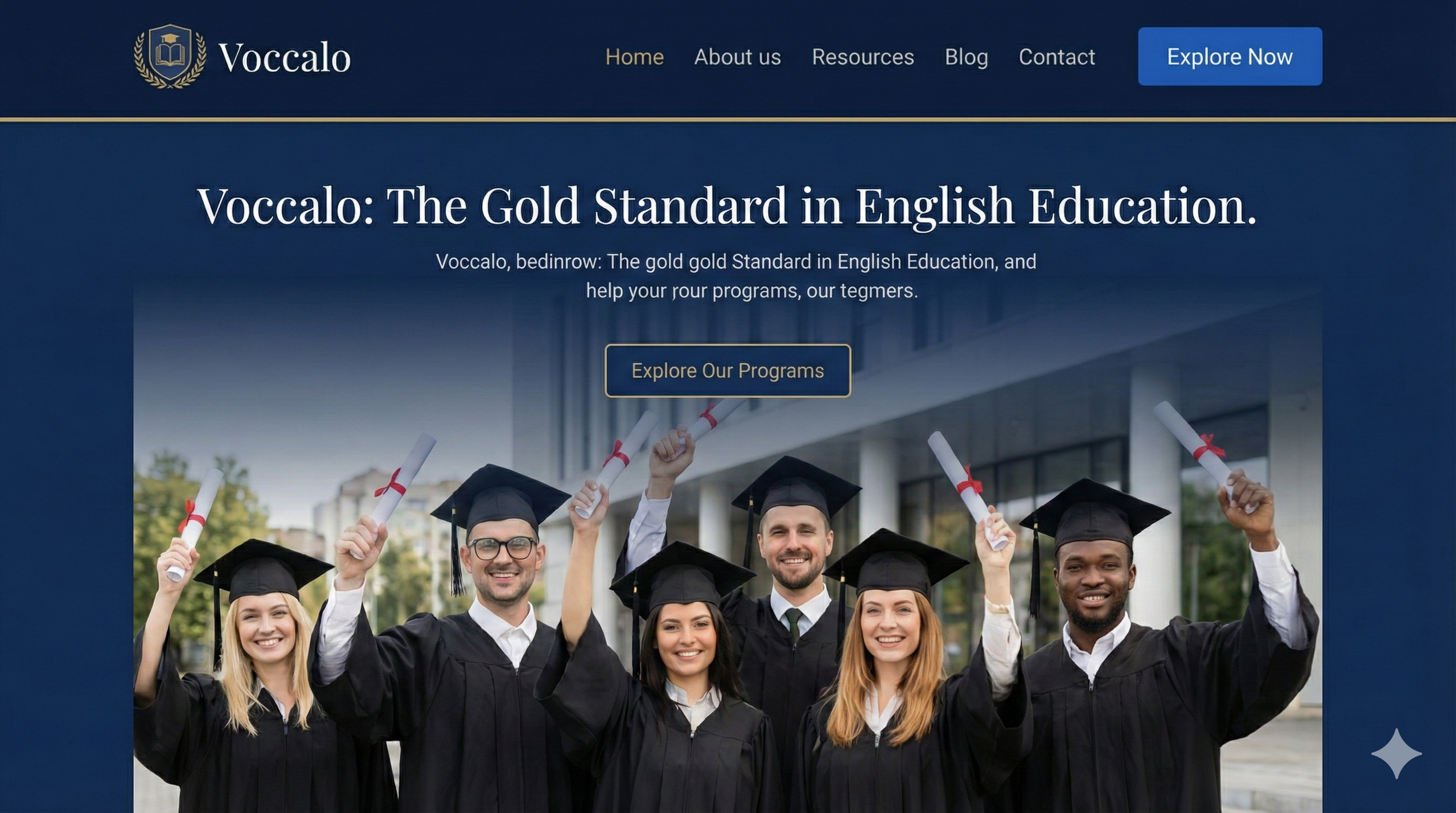 Voccalo Blue theme visual